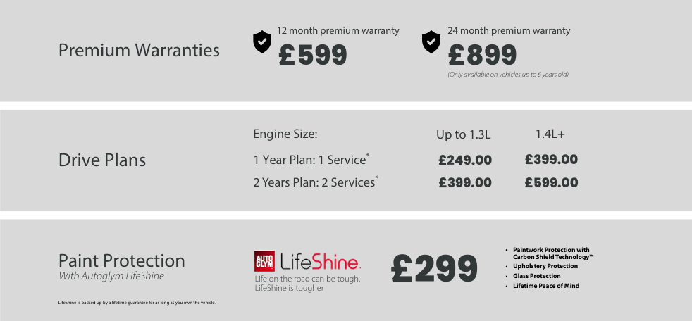 Premium vehicle servicing